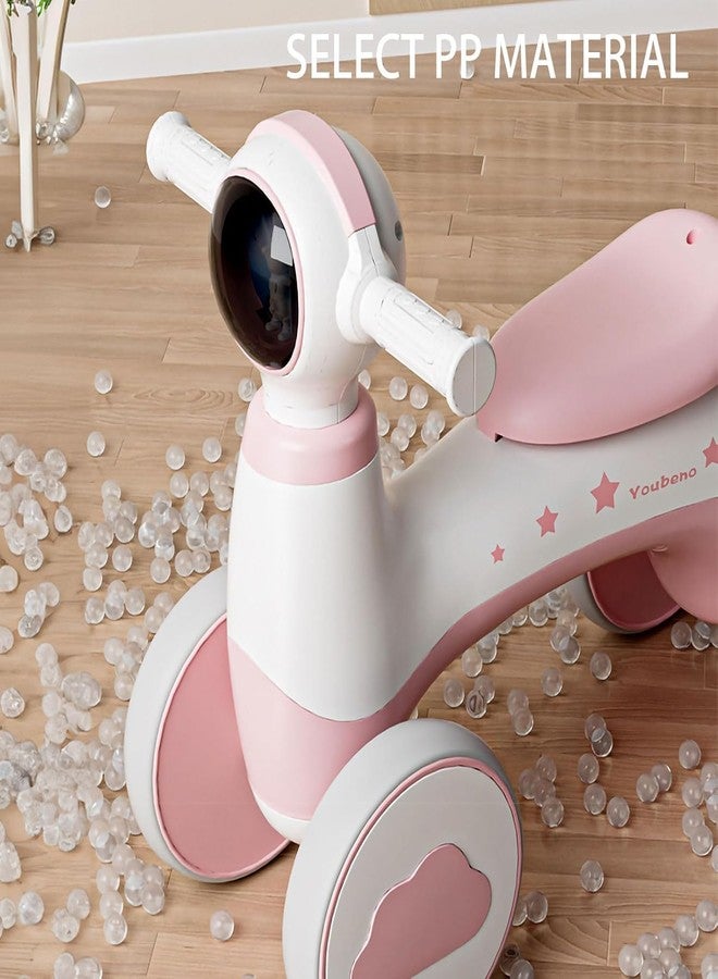 Hexwell دراجة التوازن للأطفال من هيكسويل مع موسيقى، أول لعبة ركوب للأطفال من عمر سنة إلى 3 سنوات - دراجة توازن خفيفة الوزن للاستخدام الداخلي والخارجي، مناسبة للبنات والأولاد من عمر سنة إلى 4 سنوات - لون وردي - Image 2